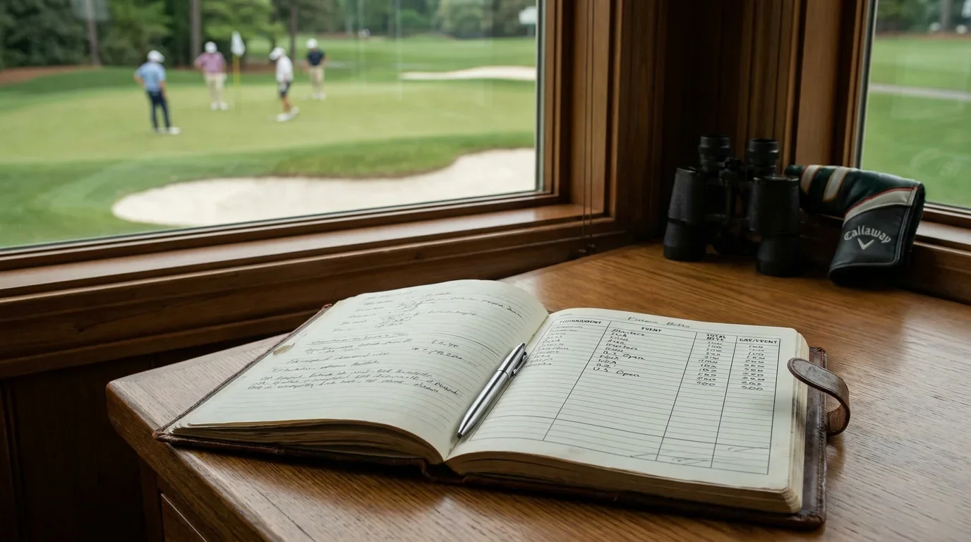 Notebook with tournament exposure tracking showing total bets capped per event