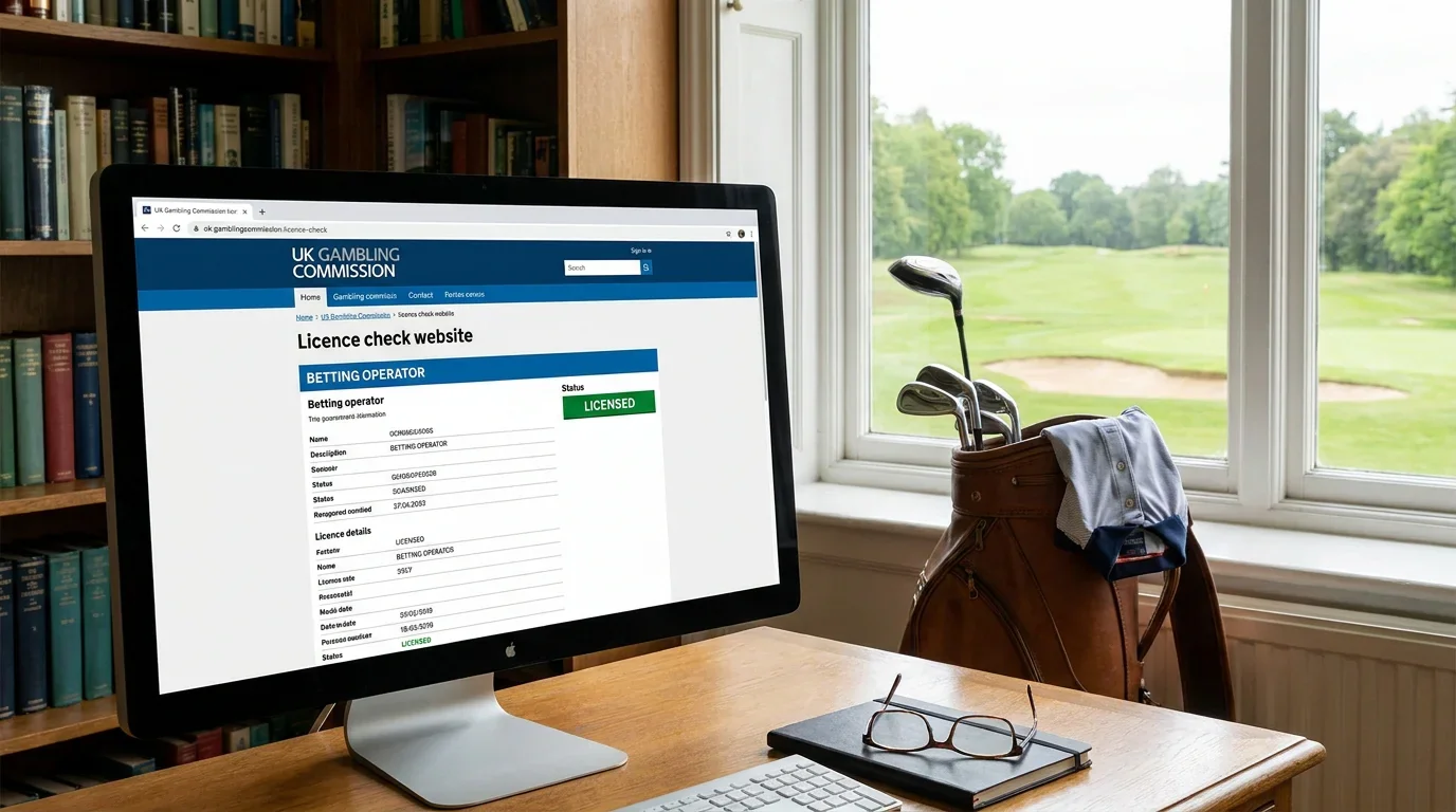 UK Gambling Commission website showing the licence check page for a betting operator