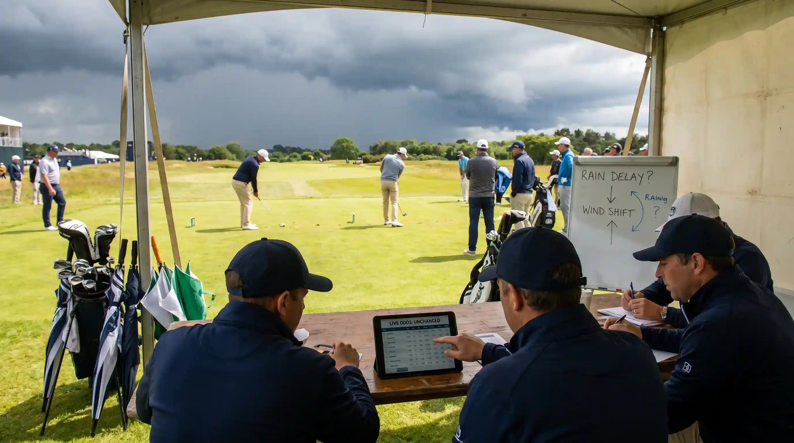 Weather changing mid-round with odds not yet reflecting the new conditions